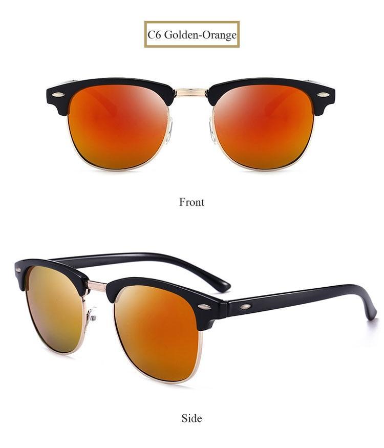 New Club master Square Sunglasses For Women Men -FunkyTradition