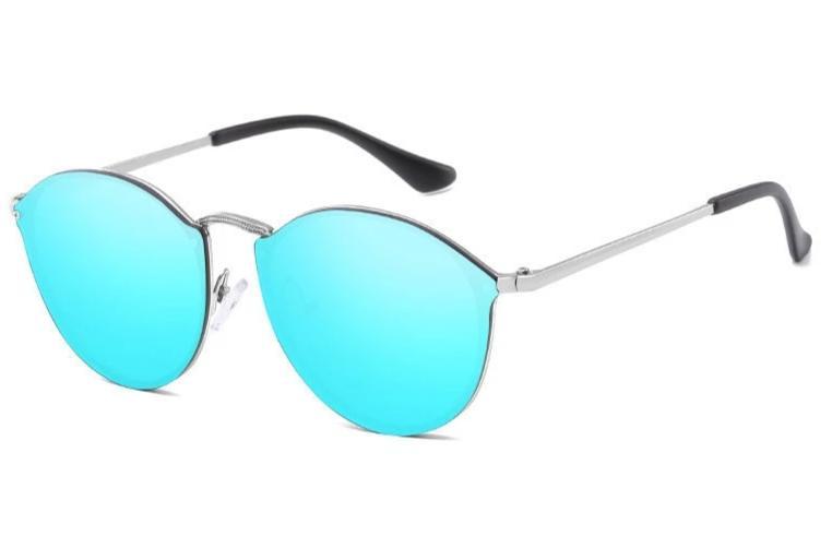 Round Blaze Rimless Sunglasses For Men And Women -FunkyTradition