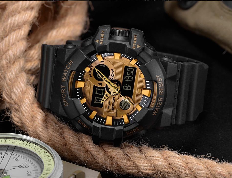Luxury Led Plus Analog Digital Military Quartz Watch For Men And Women-FunkyTradition