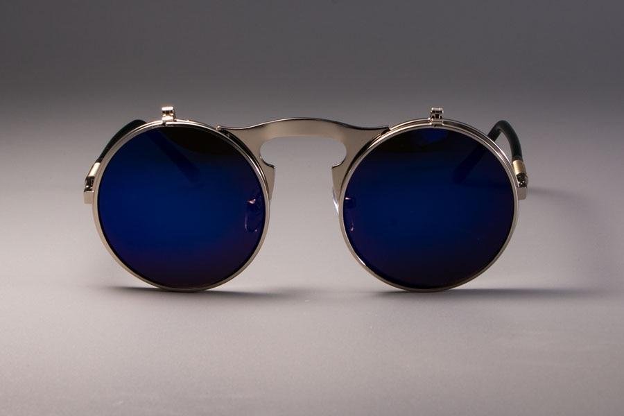 Vintage Round Flip Up Sunglasses For Men And Women-FunkyTradition