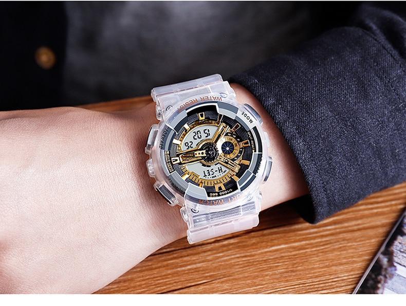 New Stylish Transparent Multi Colour Sports Watches For Men And Women-FunkyTradition