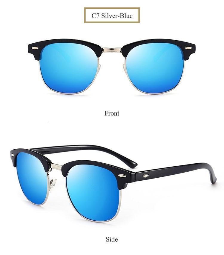 New Club master Square Sunglasses For Women Men -FunkyTradition