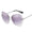 Stylish Hexagon Rim Less Transparent Sunglasses For Women-FunkyTradition