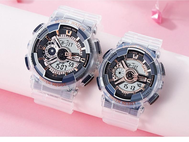 New Stylish Transparent Multi Colour Sports Watches For Men And Women-FunkyTradition