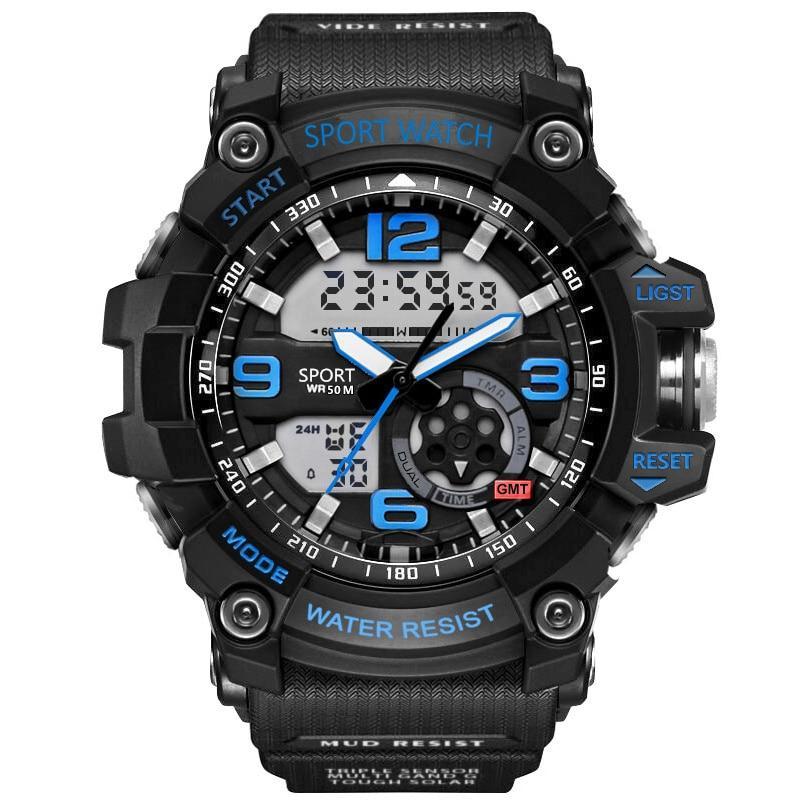New Stylish Water Resistant Analog Plus Digital Sports Watches For Men And Women-FunkyTradition