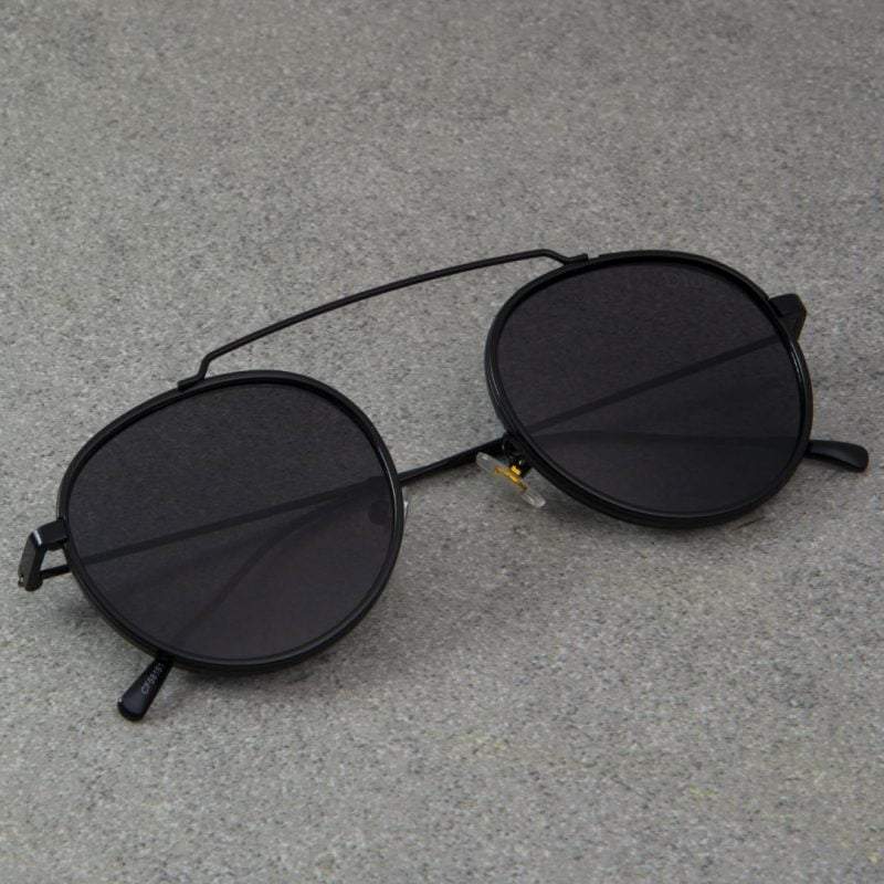 Stylish Round Metal Frame Sunglasses For Men And Women-FunkyTradition