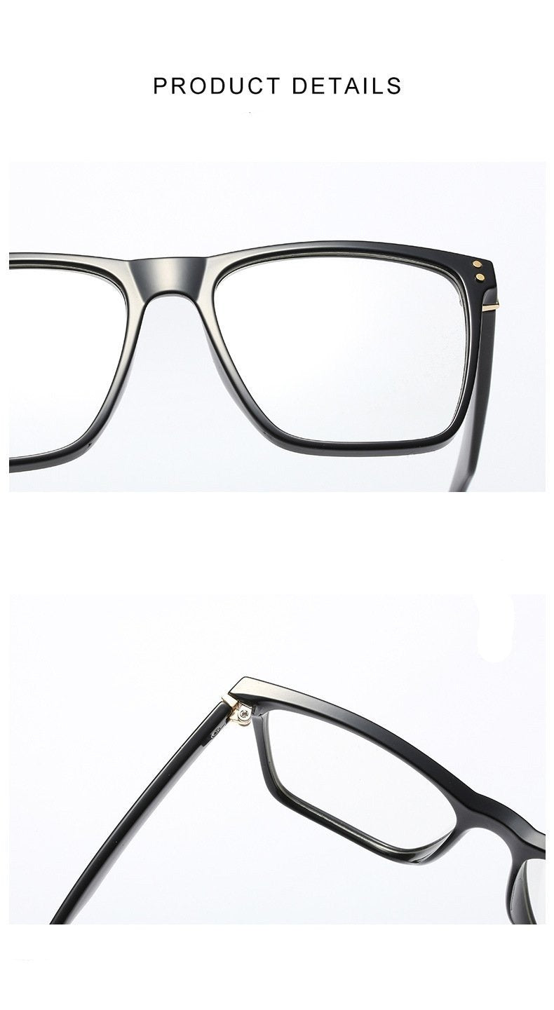 Oversized Square Frame Eyeglasses For Men - FunkyTradition