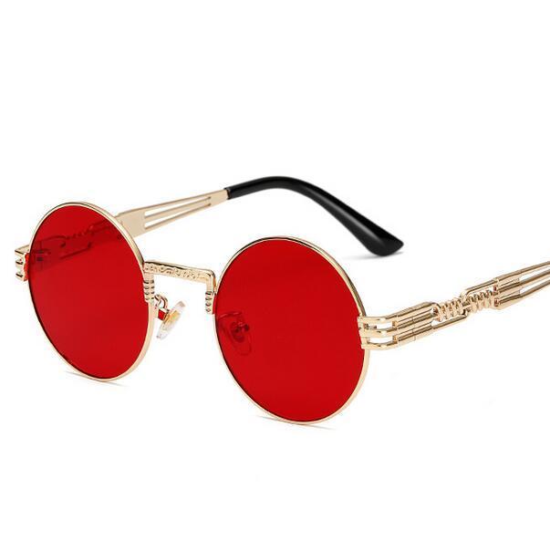 Metal Alloy Round Sunglasses For Men And Women -FunkyTradition