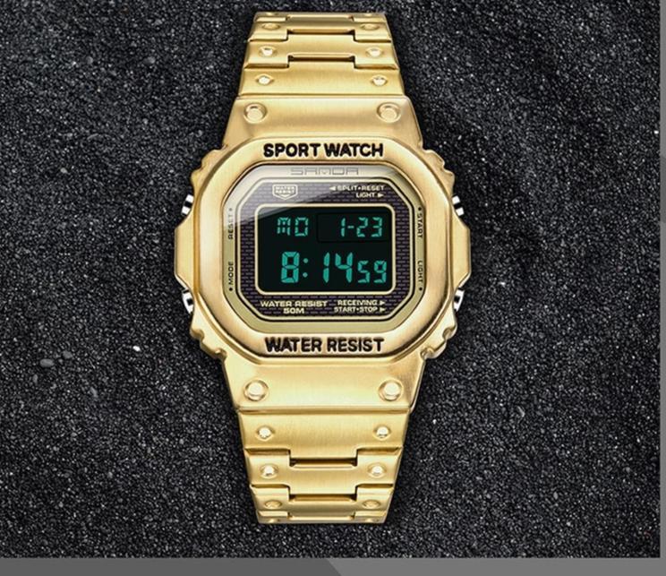 Luxury Edition Metal Square Sports Watch For Men And Women-FunkyTradition