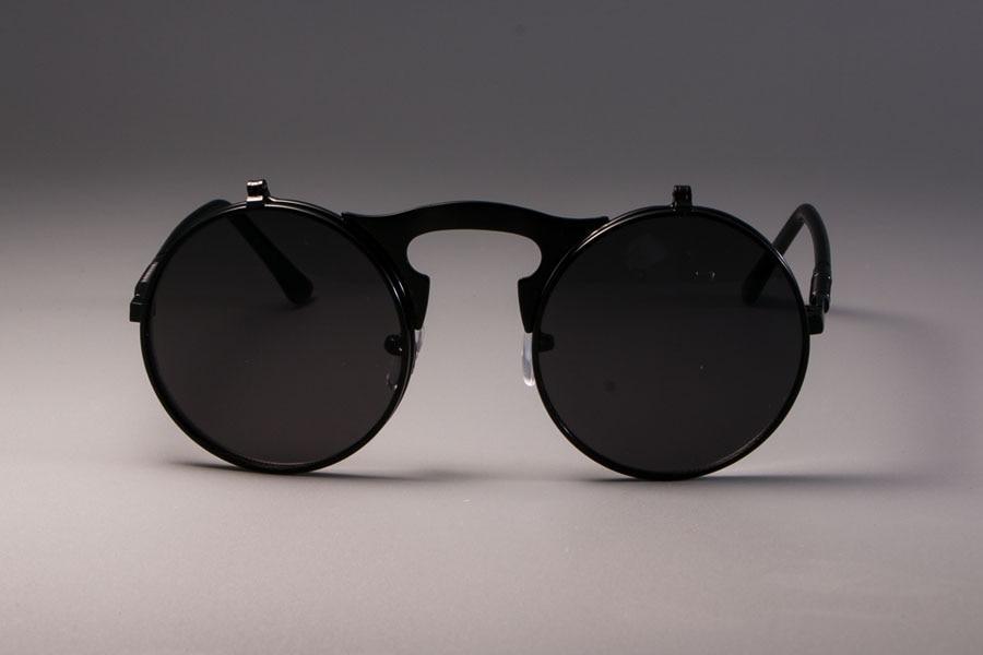 Vintage Round Flip Up Sunglasses For Men And Women-FunkyTradition