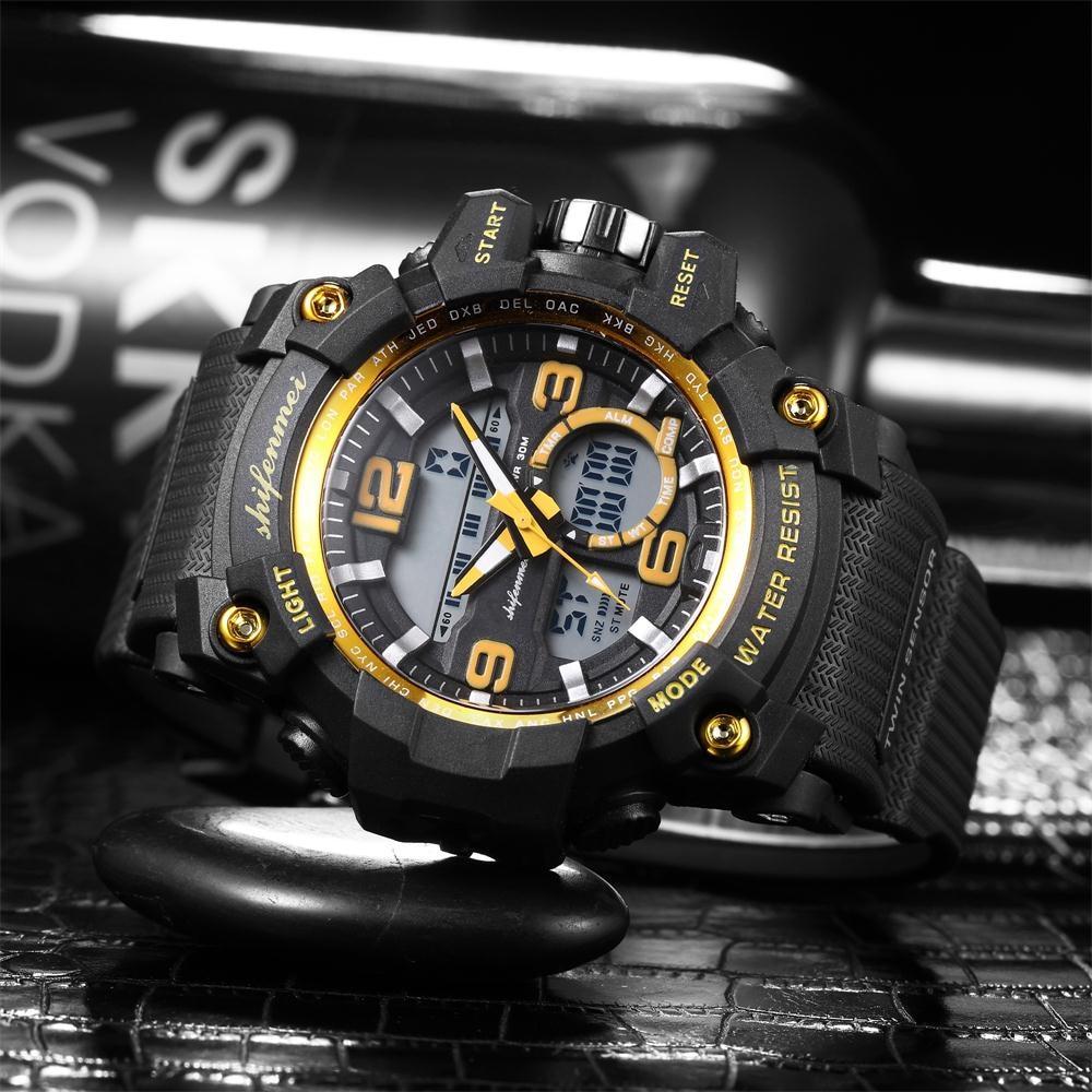 New Stylish Men's Double Core LED Luminescent Multi-Function Sport Watch For Men And Women-FunkyTradition
