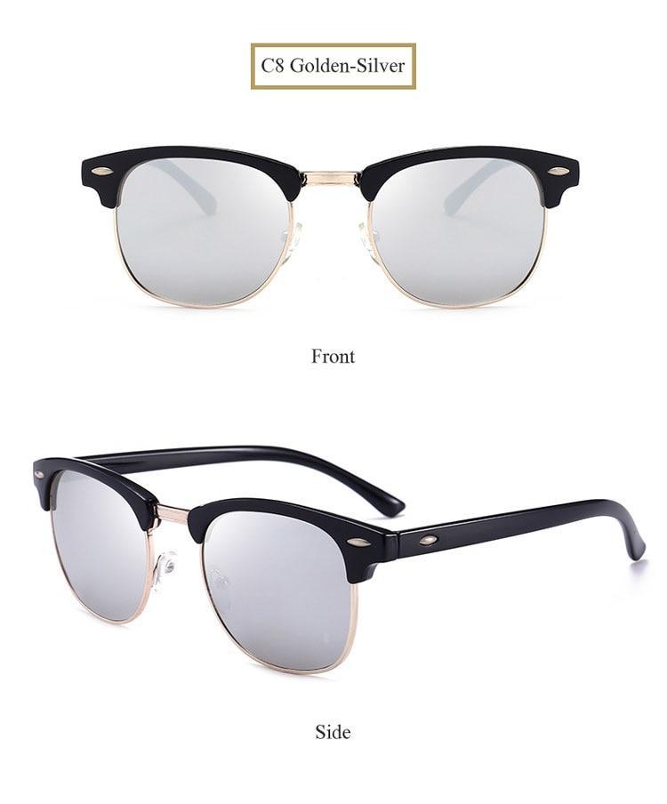 New Club master Square Sunglasses For Women Men -FunkyTradition