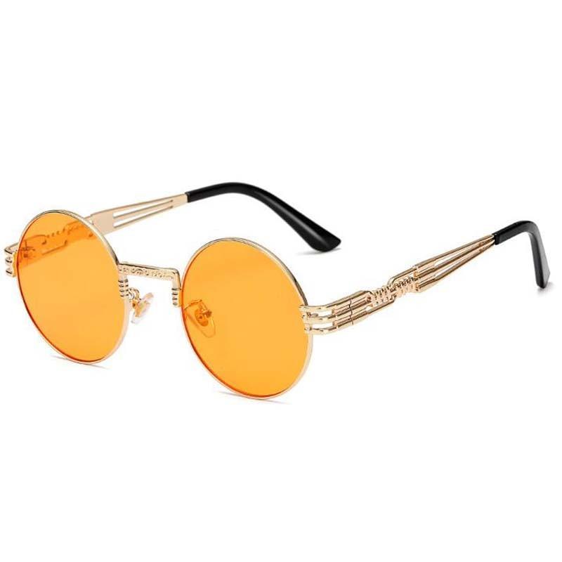 Metal Alloy Round Sunglasses For Men And Women -FunkyTradition