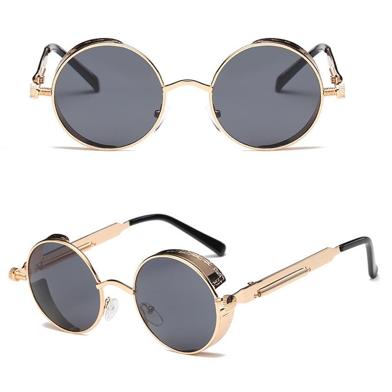 New Stylish Round Metal Frame Sunglasses For Men And Women -FunkyTradition