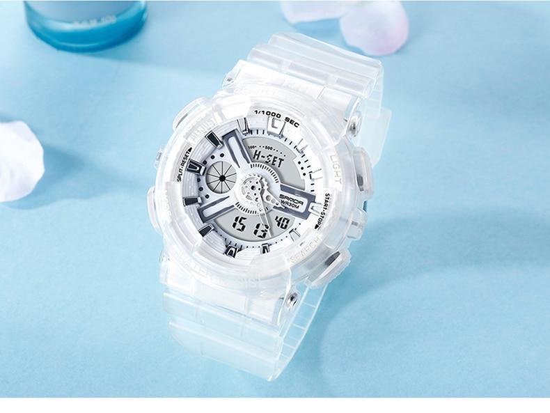 New Stylish Transparent Multi Colour Sports Watches For Men And Women-FunkyTradition