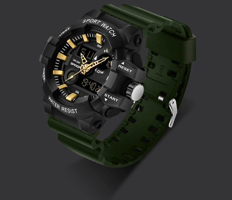 Luxury Led Plus Analog Digital Military Quartz Watch For Men And Women-FunkyTradition