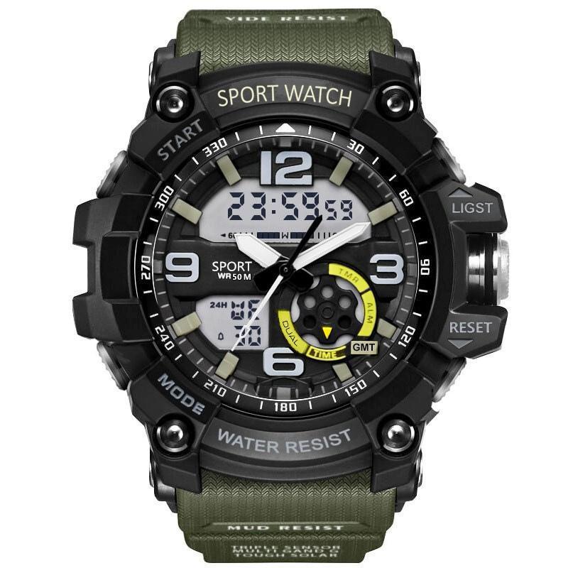 New Stylish Water Resistant Analog Plus Digital Sports Watches For Men And Women-FunkyTradition