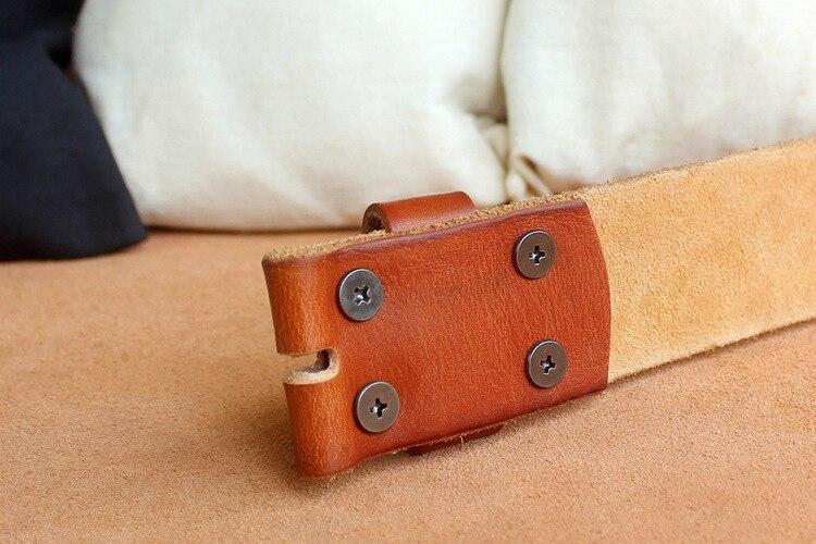 Stylish Genuine Leather Needle Buckle Belt For Men-FunkyTradition