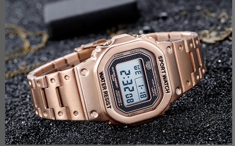 Luxury Edition Metal Square Sports Watch For Men And Women-FunkyTradition