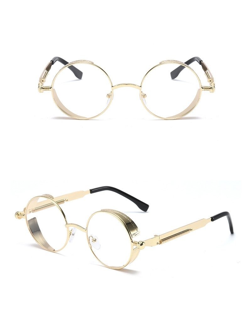 Round Steampunk Vintage Metal Frame For Men And Women - FunkyTradition