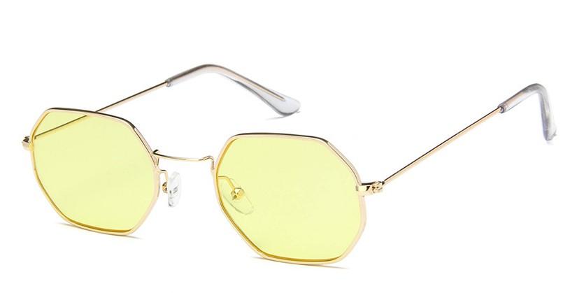 Stylish Polygon Clear Lens Sunglasses For Men And Women -FunkyTradition