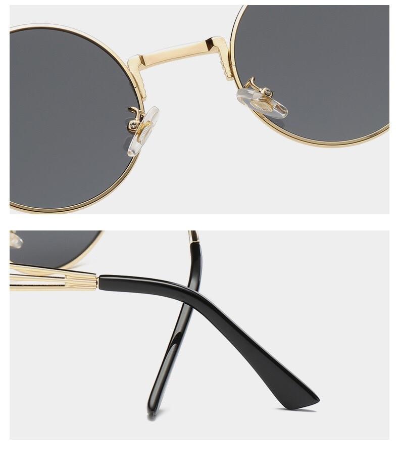 Steampunk Vintage Retro Round Sunglasses For Men And Women -FunkyTradition