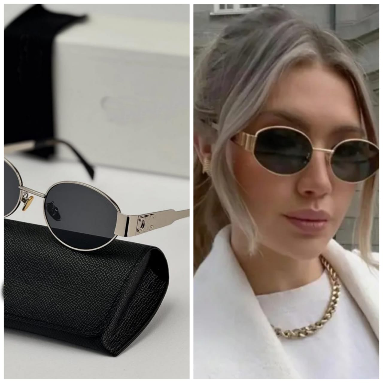 Vintage Oval Retro Sunglasses for Women – Trendy UV400 Fashion Shades