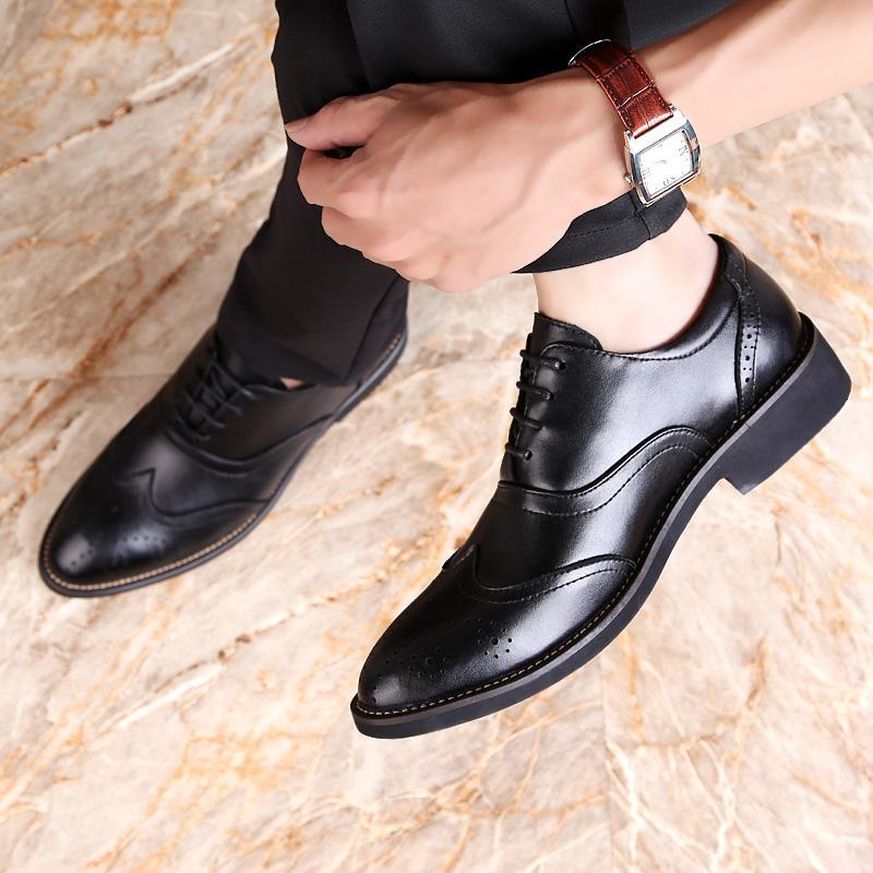 Stylish Oxford Brogues Formal Shoes For Men-FunkyTradition