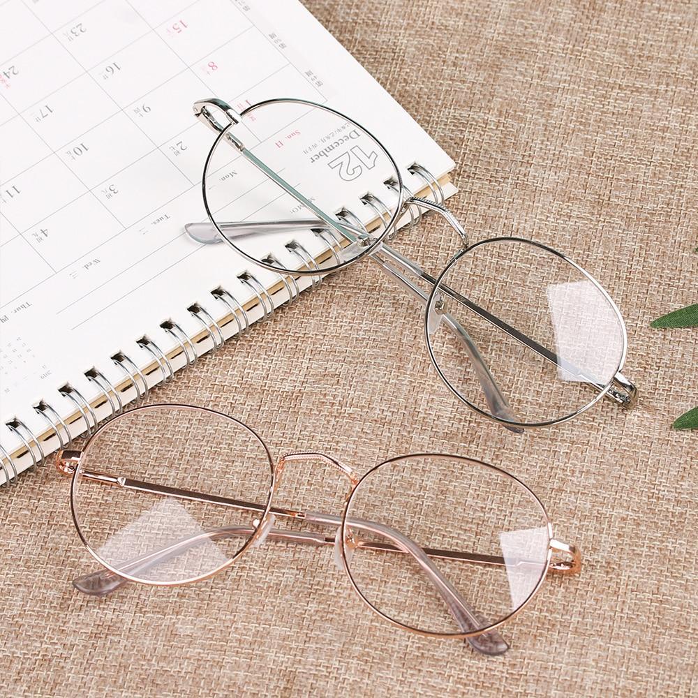 New Stylish Eyeglasses Round Metal Frame Reading Glasses Eyewear Vintage Women Men - FunkyTradition