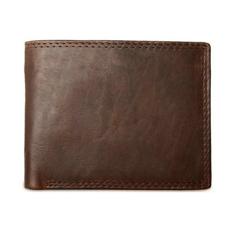 Vintage Genuine Leather Wallets For Men With Coin Pocket-FunkyTradition