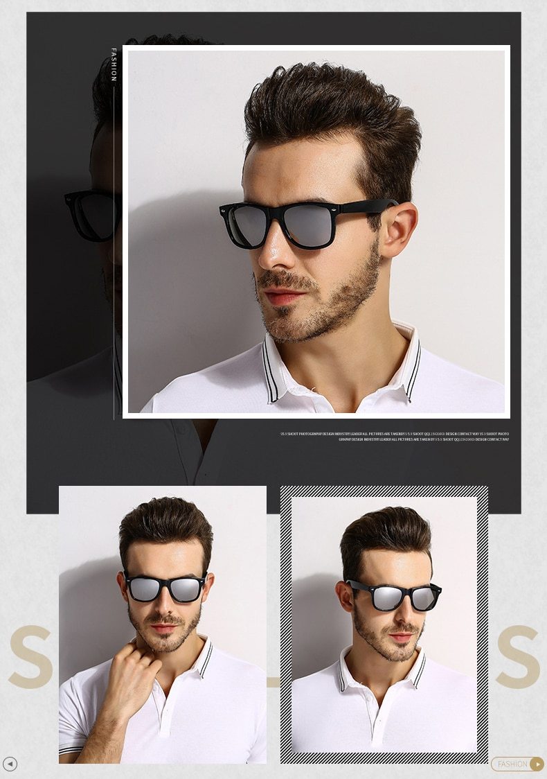 Polarized Square Frame Sunglasses For Men And Women -FunkyTradition