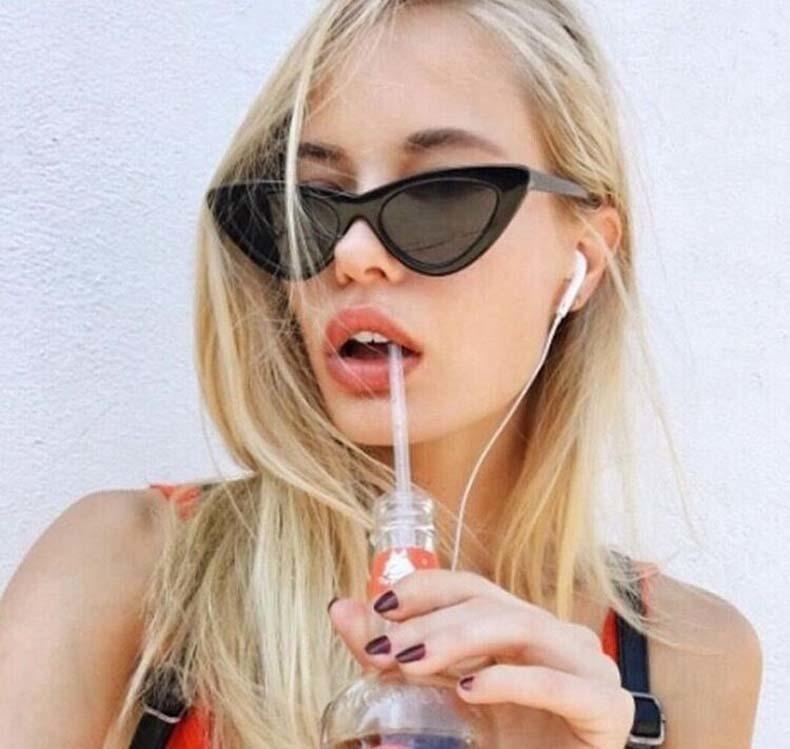 Sara Ali Khan Stylish Cateye Candy Sunglasses For Women-FunkyTradition
