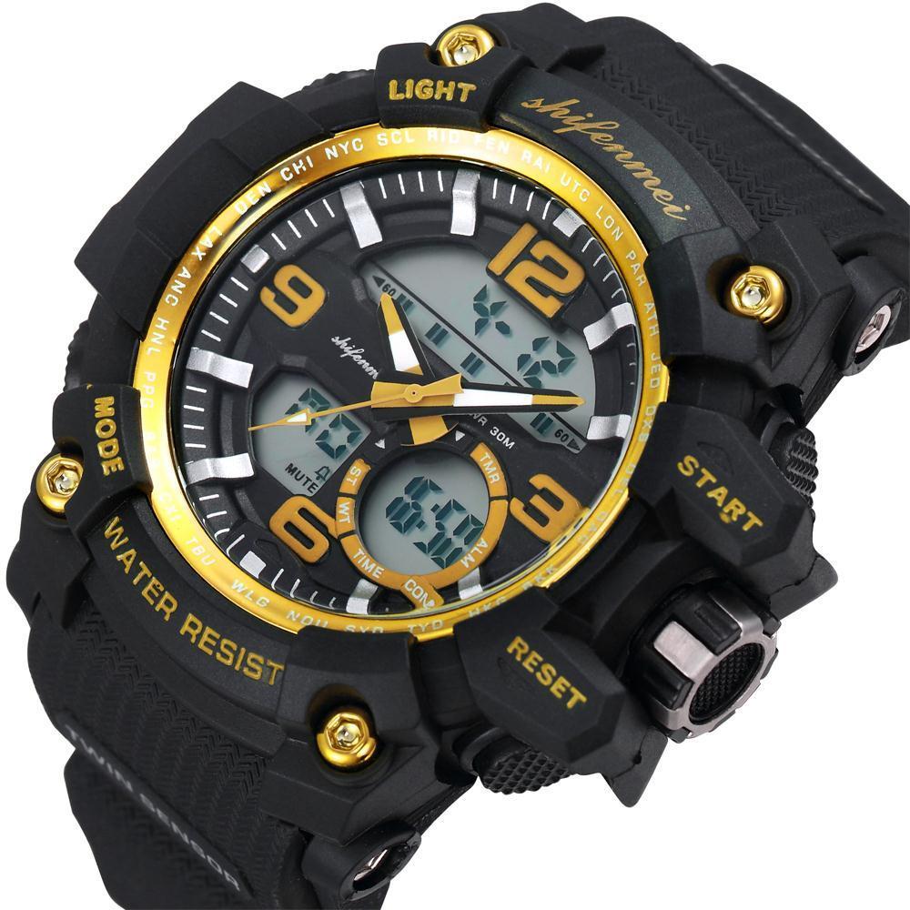 New Stylish Men's Double Core LED Luminescent Multi-Function Sport Watch For Men And Women-FunkyTradition