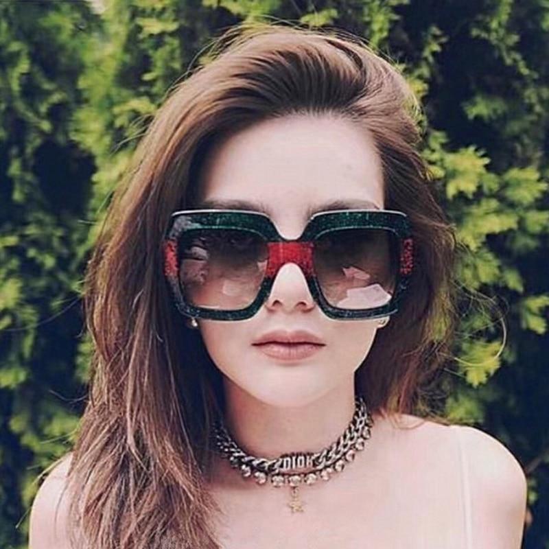 New Stylish Over Size Vintage Sunglasses Women-FunkyTradition