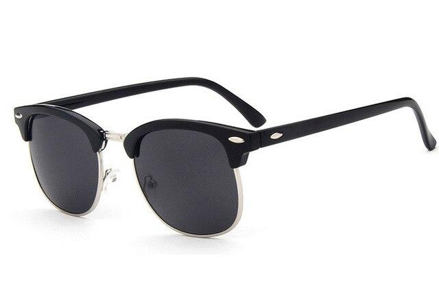 New Clubmaster Half Rim Square Sunglasses For Men And Women -FunkyTradition