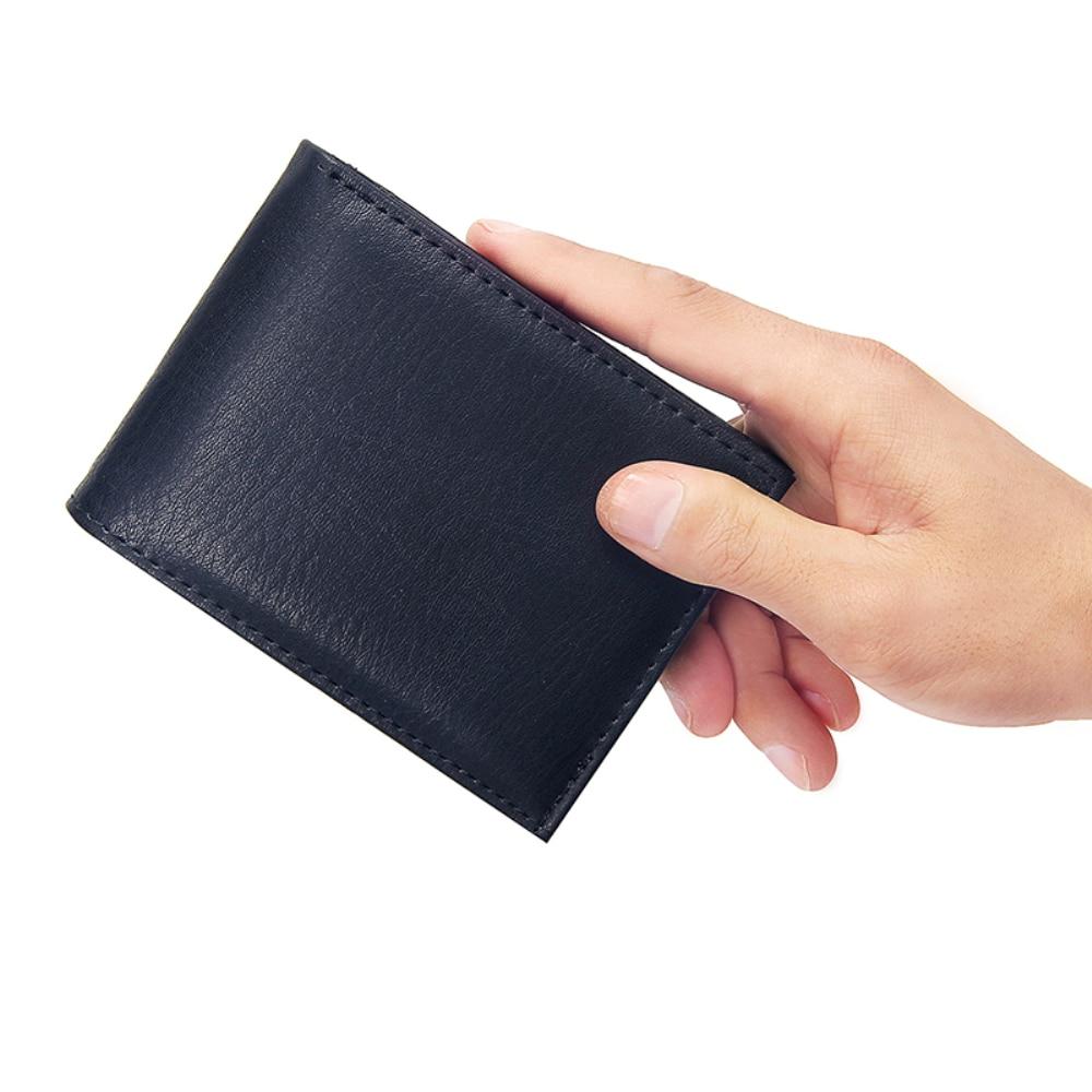 Luxury Solid Slim Leather Wallet For Men-FunkyTradition
