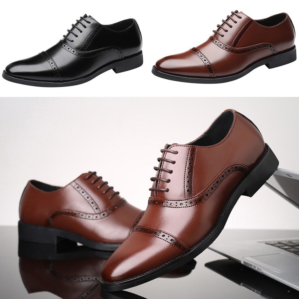 Oxford Leather Shoes For Men Casual Formal And Party Wear- FunkyTradition