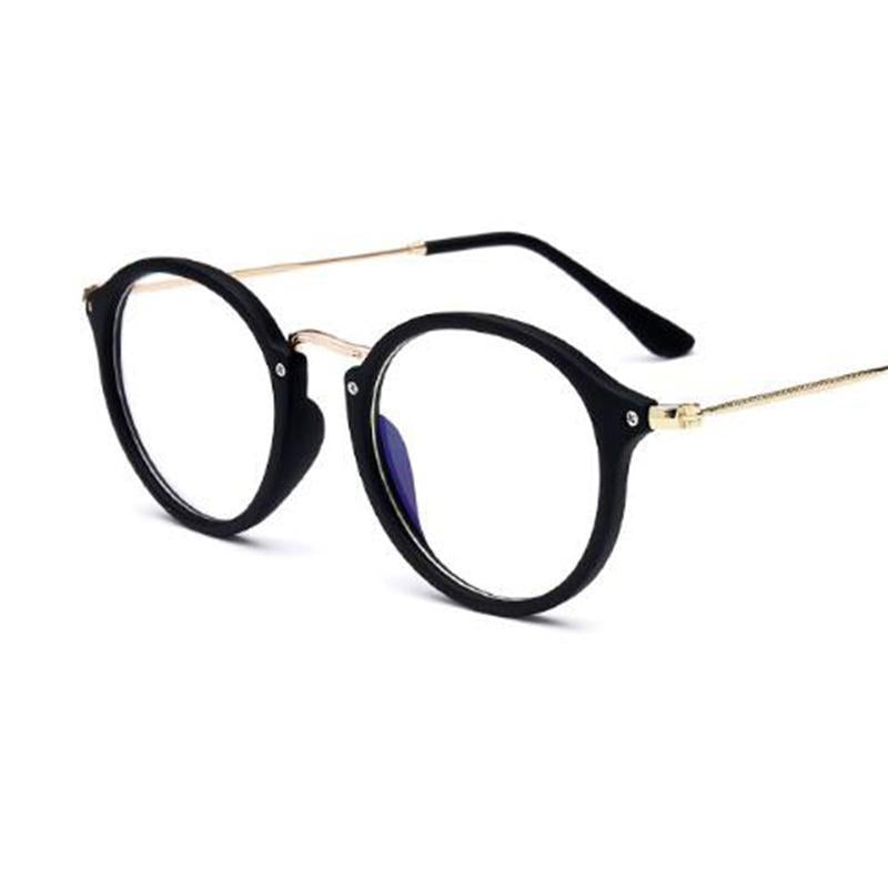 Round Transparent Computer Glasses Eyeglass Frame for Men Women - FunkyTradition