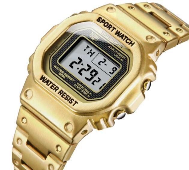 Luxury Edition Metal Square Sports Watch For Men And Women-FunkyTradition