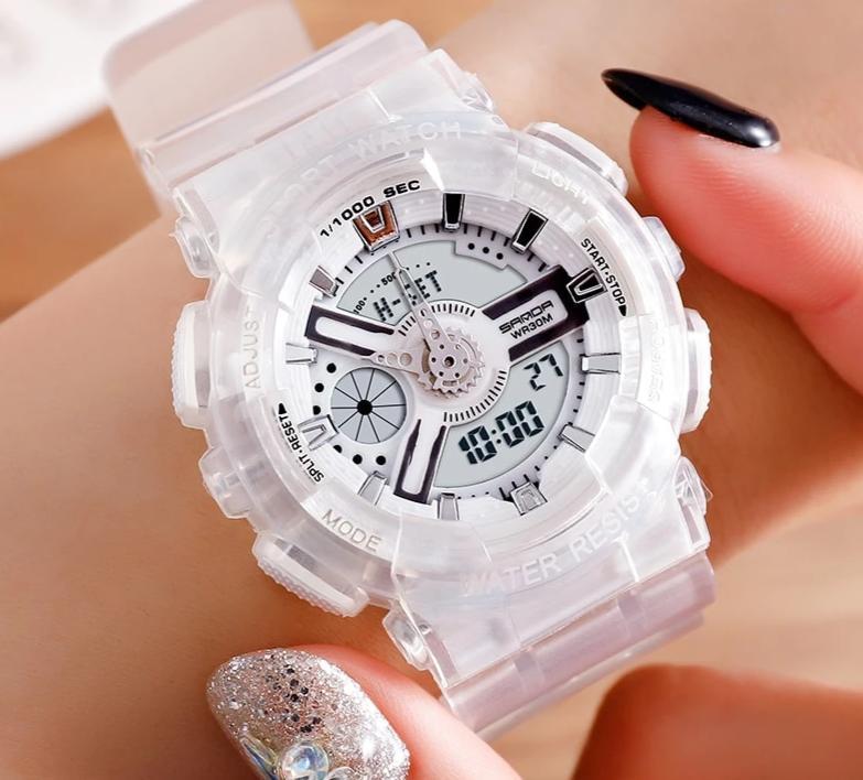 New Stylish Transparent Multi Colour Sports Watches For Men And Women-FunkyTradition