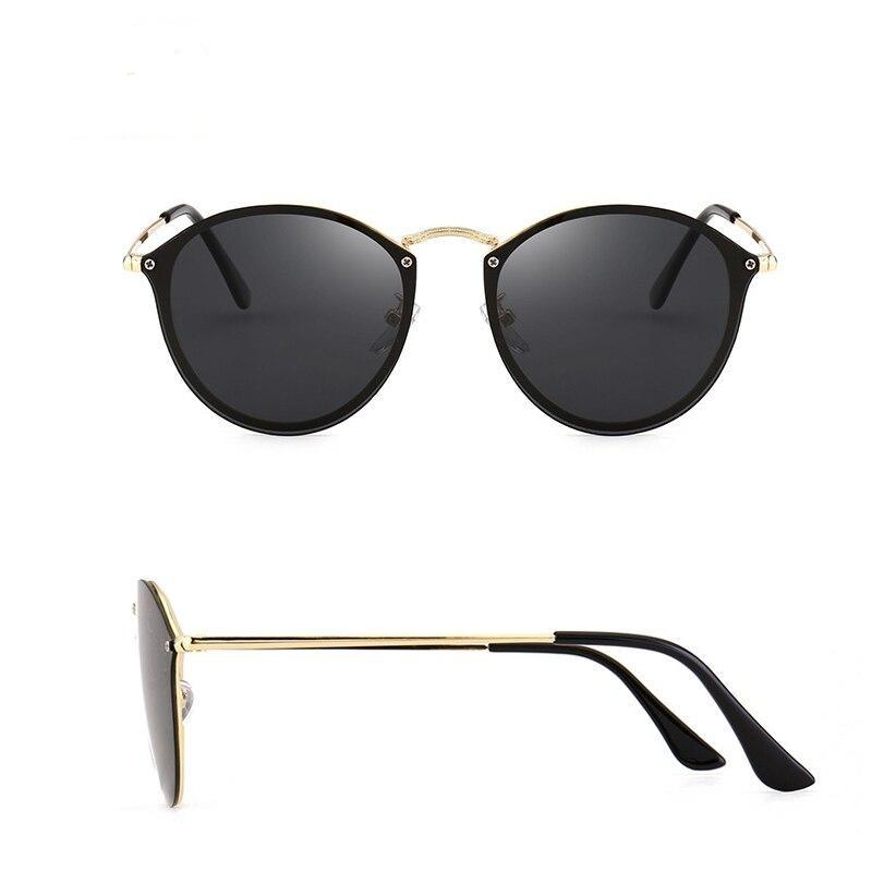 Stylish Rimless Cool Round Sunglasses For Men And Women -FunkyTradition