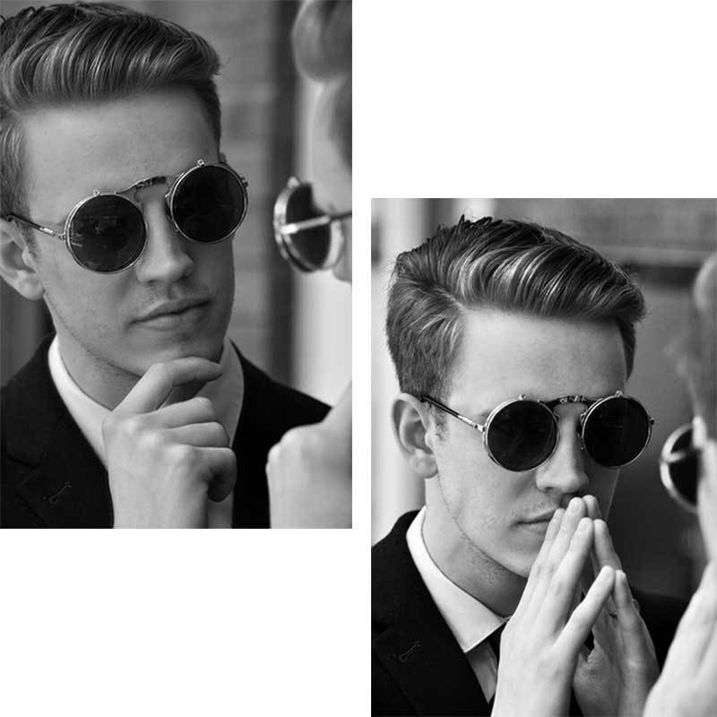 New Vintage Retro Flip Up Sunglasses For Men And Women -FunkyTradition