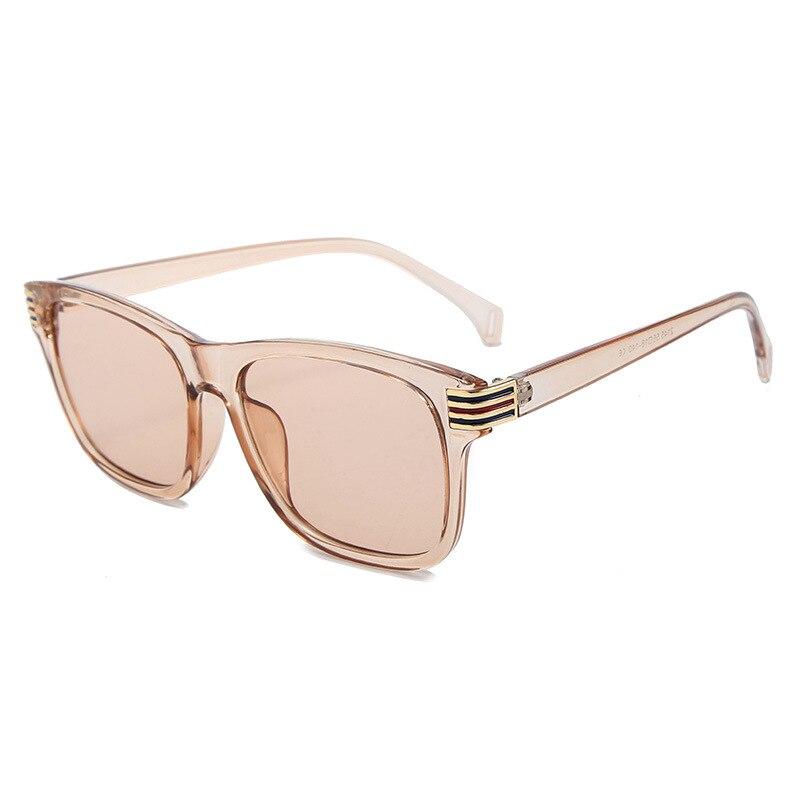 Unisex Classic Square Amber Sunglasses For Men And Women-FunkyTradition