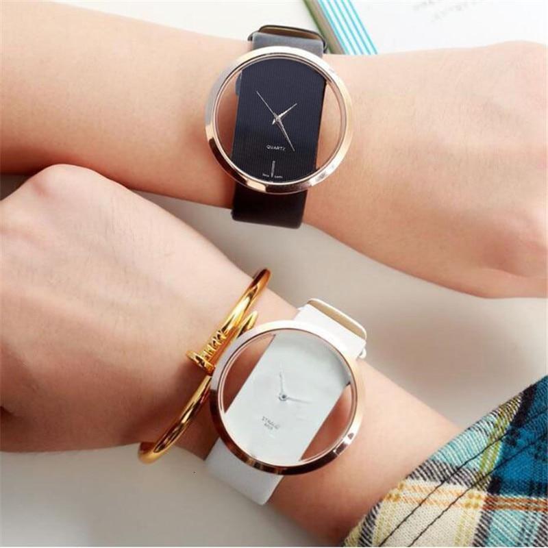 Women Branded Luxury Leather Quartz Antique Stylish Round Dial Watch-FunkyTradition