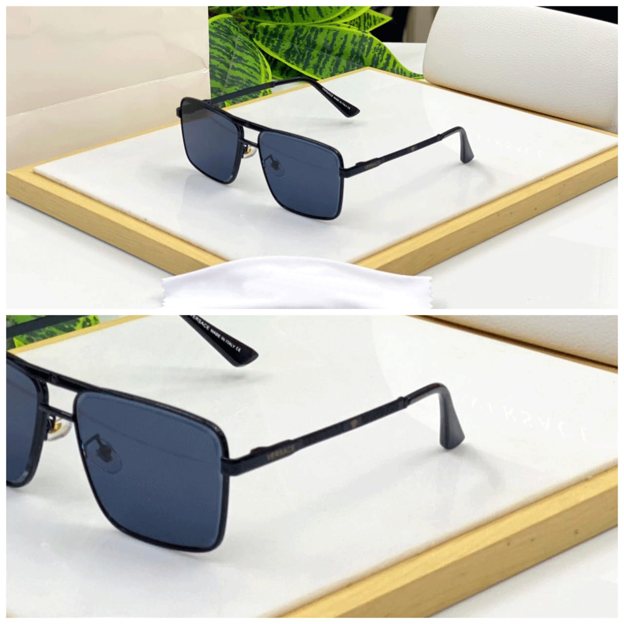 Premium Rectangular Sunglasses Collection – Sleek Black, Luxurious Gold, and Modern Gunmetal Frames with Tinted Lenses