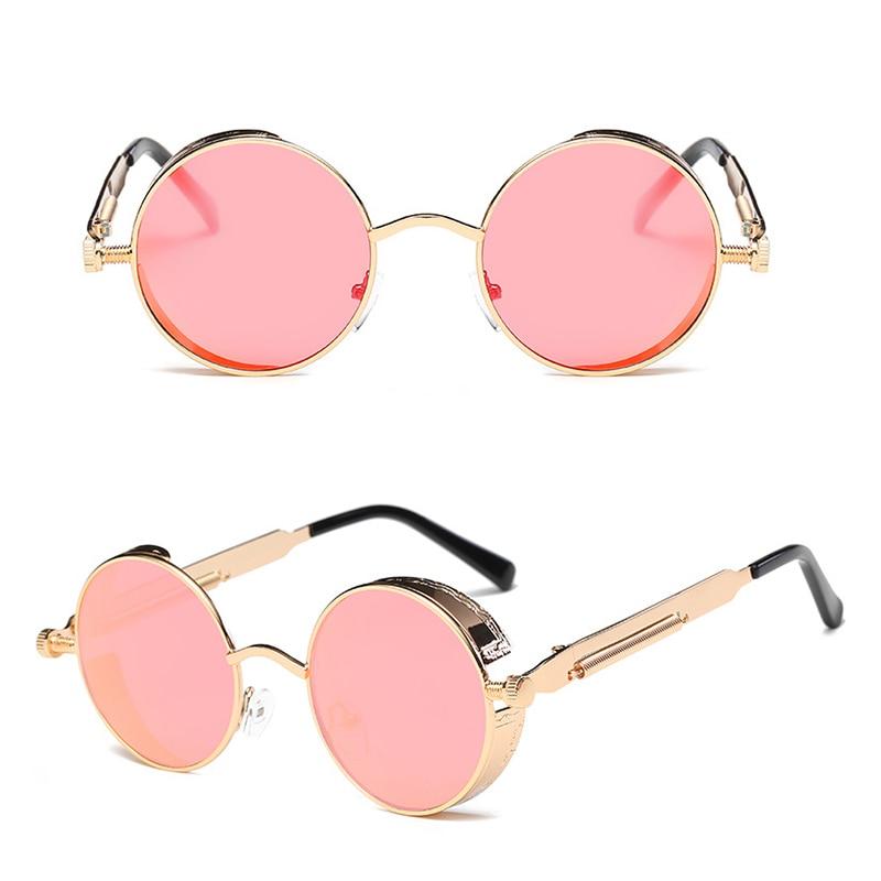 New Stylish Round Metal Frame Sunglasses For Men And Women -FunkyTradition