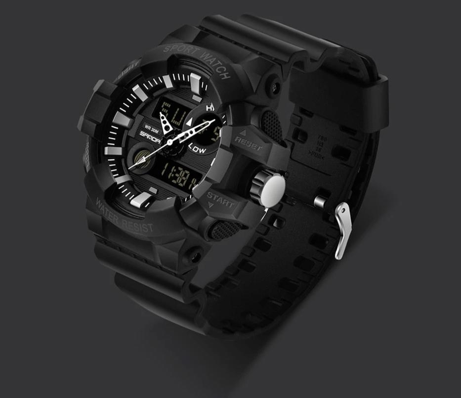 Luxury Led Plus Analog Digital Military Quartz Watch For Men And Women-FunkyTradition