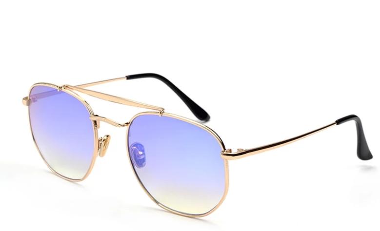 Polygon Metal Sunglasses For Men And Women -FunkyTradition
