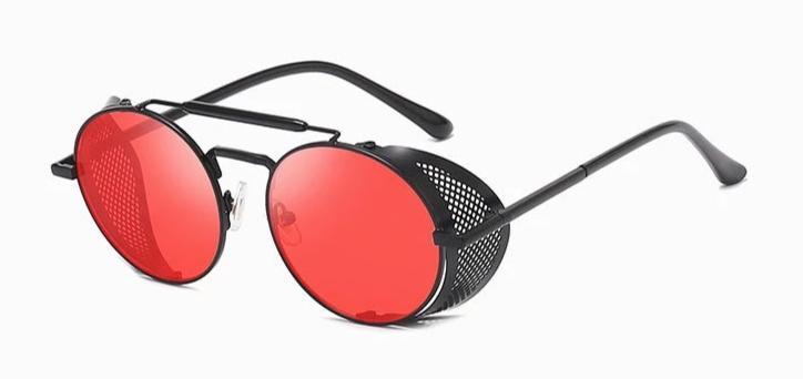 Round Steampunk Sunglasses For Men And Women-FunkyTradition
