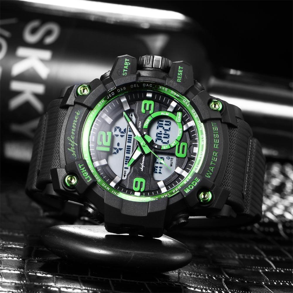 New Stylish Men's Double Core LED Luminescent Multi-Function Sport Watch For Men And Women-FunkyTradition